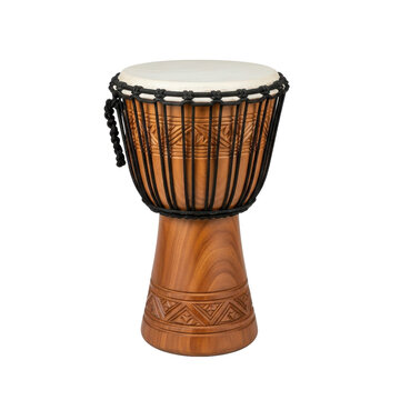 Djembe Drum Traditional African Wood Musical Instrument