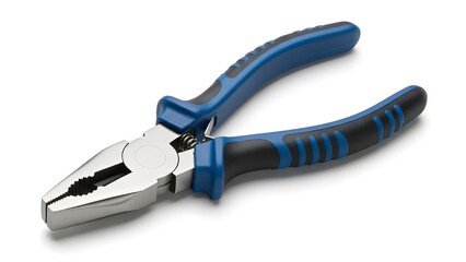Obraz premium Plain Pliers Isolated on White Background Hand Tool 