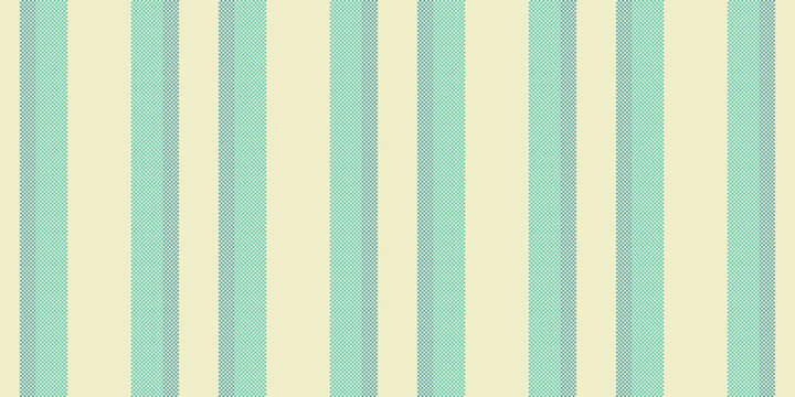 Bew year vertical stripe textile, brand fabric vector seamless. Tough pattern lines texture background in light and teal colors.