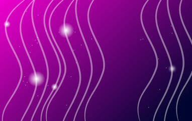 Abstract background in puple color with white waves