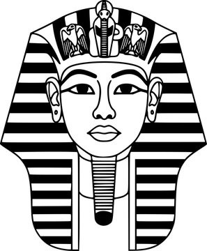 tutankhamun mask template