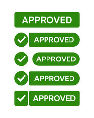 Green Approved Badges Collection for Business Success