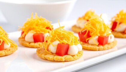 Delectable Thai Appetizers - Bite-Sized Treats on a White Plate.