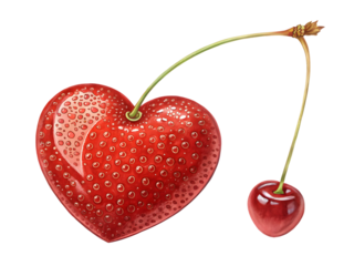 heart shaped cherries