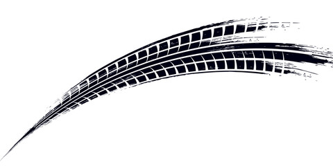 Tire tread marks, wheel textures, tire marks - car racing, motocross, drift, rally, off-road and others. © fathor