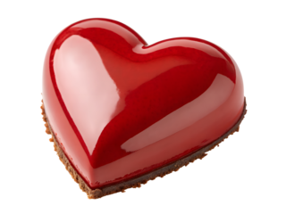 heart shaped chocolate cake