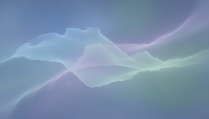 Abstract Light Waves Flowing Through Soft Pastel Hues With Subtle Sparkle Details