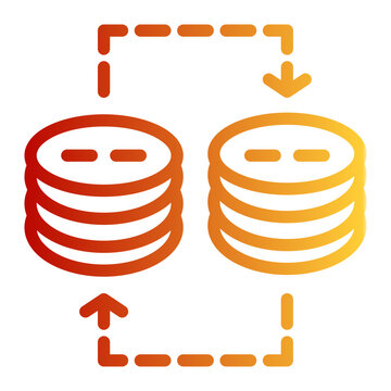 Migrate Relay Sync Send Icon from Network and Database Icon Collection (Outline Gradient style)
