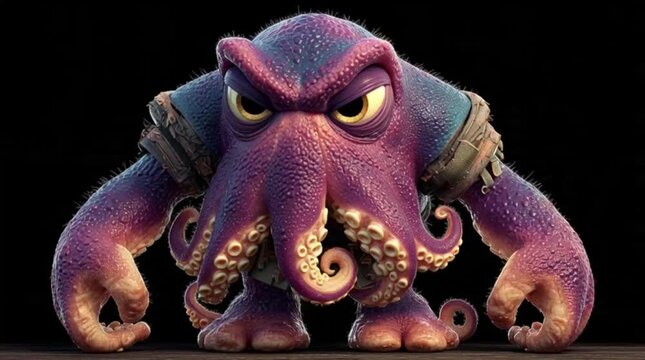 A full body alien-style 3D cartoon character,front view,standing upright like a human,realistic human anatomy,two arms, two legs,hands and feet clearly visible,realistic human face with eyes, nose and