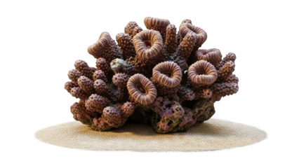 Coral Reef Fragment on Sand - Isolated
