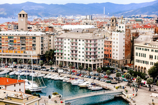 Port of La Spezia in Italy.