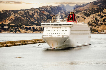 Port of La Spezia in Italy.