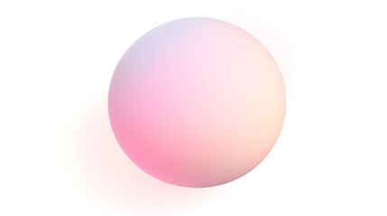 Obraz premium Pastel Orb: A delicate, pastel-colored sphere floats serenely, embodying a sense of gentle tranquility, evoking feelings of calm and serenity.