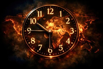 A clock with roman numerals showing the time of 10:30