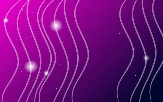 Abstract background in puple color with white waves
