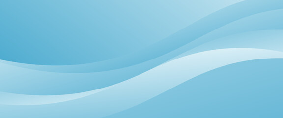 Blue and white business wave banner background. vector