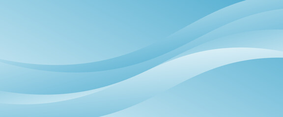 Blue and white business wave banner background. vector