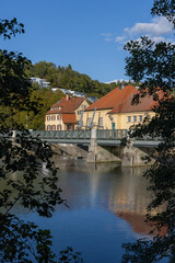 Neckar power plant in T&uuml;bingen on the Neckar River