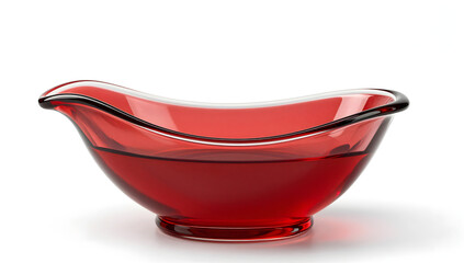 Crimson Bowl: A sleek, modern glass bowl filled with a vibrant red liquid, radiating a sense of sophistication and allure.