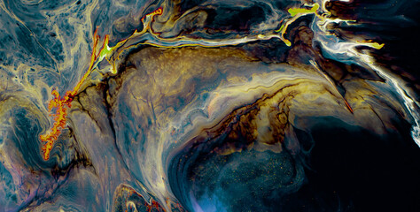 Decorative Design Featuring Artistic Patterns and Gold Details