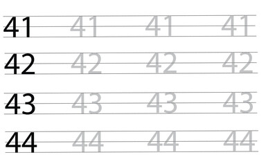 Repeating numbers pattern illustration