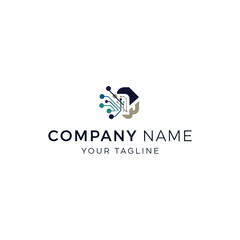 Modern Company Logo Design Template Placeholder.