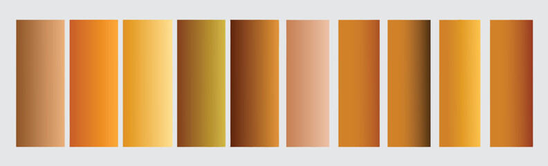 Obraz premium a series of orange and brown gradient rectangles