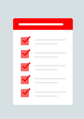 vector illustration of a check list