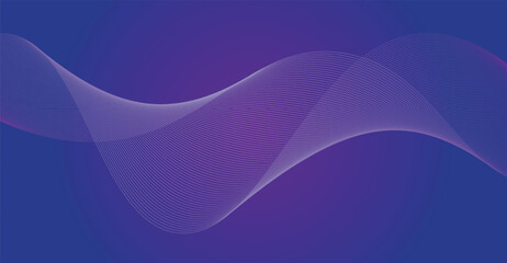 Abstract blue wave background with flowing light curves and soft gradient colors for modern design and wallpaper
