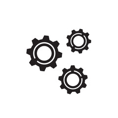 Fototapeta premium Settings Gear Outline Icon – Configuration Line Vector for System Control