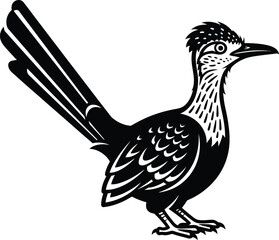 Fototapeta premium Roadrunner Bird Wildlife Vector Illustration