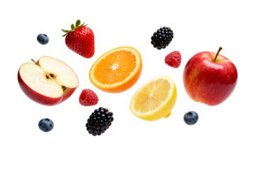 Fresh Assorted Fruits with Berries and Citrus