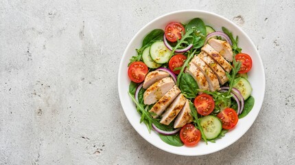 Fresh and colorful grilled vegetable salad featuring healthy nutritious ingredients perfect for nutritious meals and vibrant cuisine presentation