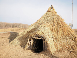 十勝ホロカヤントーの復元竪穴住居
