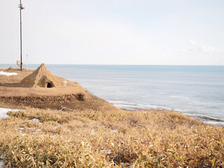 十勝ホロカヤントーの復元竪穴住居