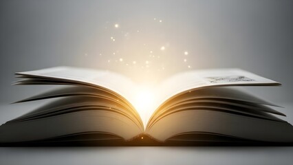 Generic education and learning concept featuring books and soft light symbolizing knowledge, study, and inspiration. Suitable for school, online learning, and educational content.