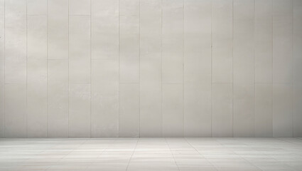 Fototapeta premium Simple and modern empty room with a sleek wall design