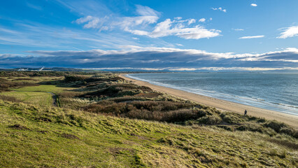 Scottish coast line at Irvine Ayrshire