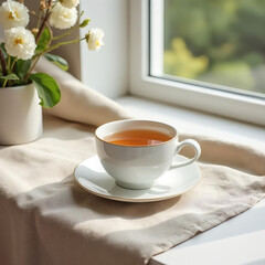  Cozy Tea Cup by Window