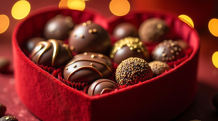 Close-up of Luxury Chocolate Truffles
