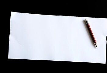 Crisp, unblemished white sheet of paper, ready for writing or drawing, plain, isolated