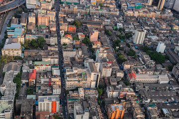 Obraz premium Bangkok City Aerial View In Thailand
