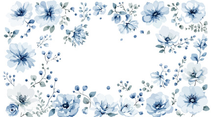blue floral background
