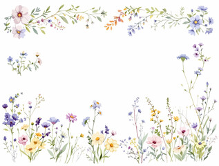 Beautiful pink floral background with colorful butterflies and spring blossom ornaments in a decorative nature frame vector illustration design