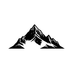 Mountain or hills logo design vector art