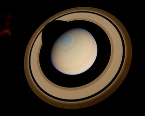 Saturn - The Ringed Giant with Moons © Bartlomiej