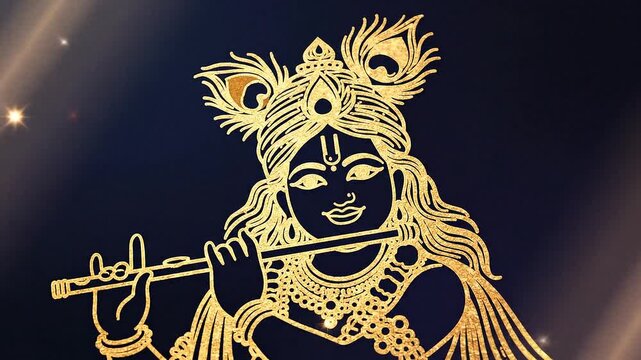 Lord Krishna Playing Flute