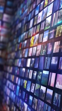 Digital media wall displaying global interactive content network