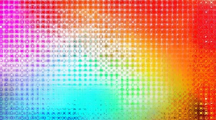 Abstract multicolored vector halftone background with four-point star elements in a dynamic geometric pattern. Modern vibrant design for posters, website headers, branding materials, creative layouts