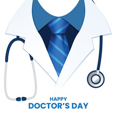 National Doctors Day background design. Vector illustration